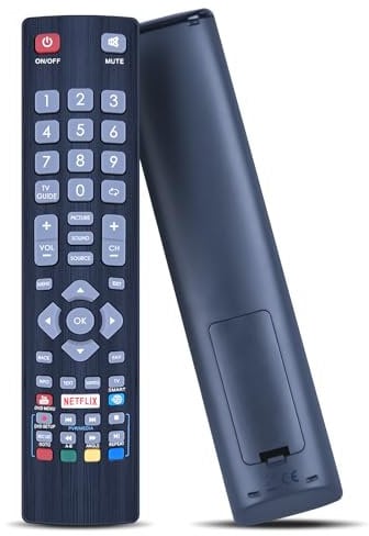 GOUYESHO BLF/RMC/0008 Télécommande de Rechange pour Blaupunkt Smart Freeview FHD TV 40/133MWB11BFEGPXUK 40/133M-WB-11B-FEGPX-UK 40/148M 40/148MGB11BFEGPXUK avec Boutons Netflix Youtube
