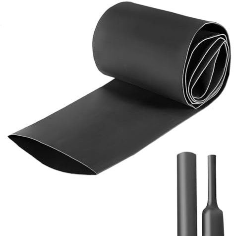 JSKWIKE Gaine thermorétractable 2:1 Noire