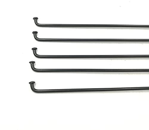 Fahrradspeichen,Fahrrad Speichen 13g Elektrische Fahrradspeichen für Nabenmotor Schwarz Farbe 2.26mm Mountainbikespeichen und Nippel für Fahrradrad (Color : Length 160mm)