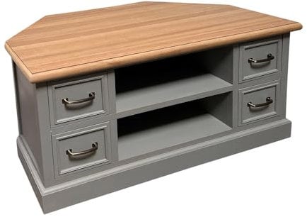 Grafelstein TV-Eckschrank Farmhouse grau braun Fernsehschrank Landhausmöbel modern