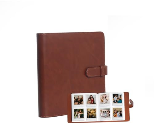 Fotoalbum mit 288 Taschen, quadratisch, für Fujifilm Instax Square SQ40/SQ1/SQ10/SQ20/SP-3 Kamera (Braun)