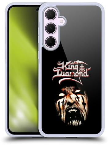Head Case Designs Offizielle King Diamond Puppet Master Face Poster Gel Handyhülle Hülle [Militärischer Schutzgrad] Kompatibel mit Samsung Galaxy A35 5G