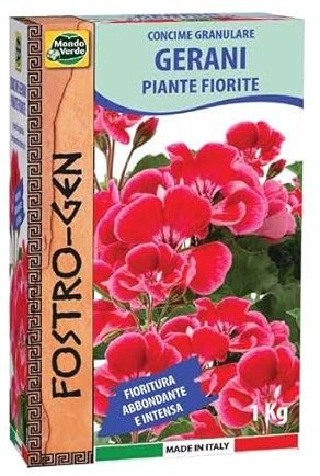 Greenservice concime granulare Gerani e piante fiorite 1kg