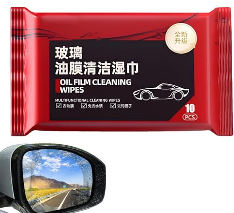 Glasölfilm-Entferner, Ölfilm-Entferner für Autofenster, Auto-Ölfleckenreiniger, Glasölfilm-Entferner, Feuchttücher für einfache Wiederherstellung der Glasklarheit
