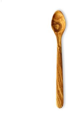 Justa la Fusta | Cuchara Cóctel De Madera De Olivo | Fabricada De Forma Artesanal En España con Madera Natural, Resistente Y con Propiedades Anti-Bacterianas | Cuchara Estilo Valenciano Tamaño Corto