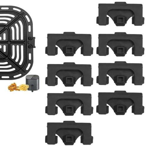 Wjelet 8Pcs Air Fryer Silicone Bumpers Replacement Tabs, for Instant Vortex 6qt Plus/6qt