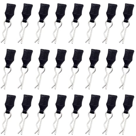 CXNXFD 24 Stücke RC Karosserie Clips,RC Körper Shell Pin,Deerc Ersatzteile mit Aufreißlaschen,für 1/18 1/16 Zubehör Ersatz