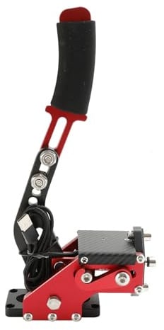 Areyourshop 14Bit SIM Handbrake USB3.0 für Rennspiele Lenkradhalterung G27/G29/G920 Fit for G27/G29/G920 Plug-and-Play Kompatibel mit Windows 150x300mm CNC-gearbeitetes Aluminium und Stahl
