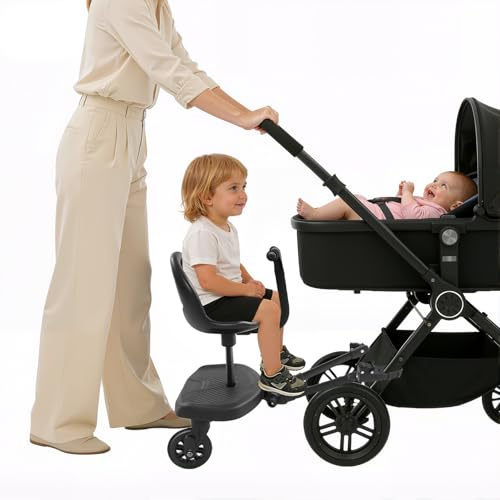 Poussette universelle avec siège pour toutes les poussettes, marchepied pour enfants de 2 à 6 ans, charge maximale : 50 kg