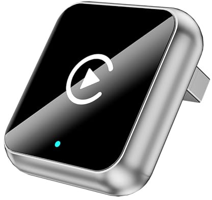 POIBNZ Carplay Adaptateur sans Fil pour Mercedes Benz GLB‑Class 2020-2025, Convertisseur Android Auto Carplay, 2 en 1 Plug & Play Connexion Automatique Filaire à sans Fil