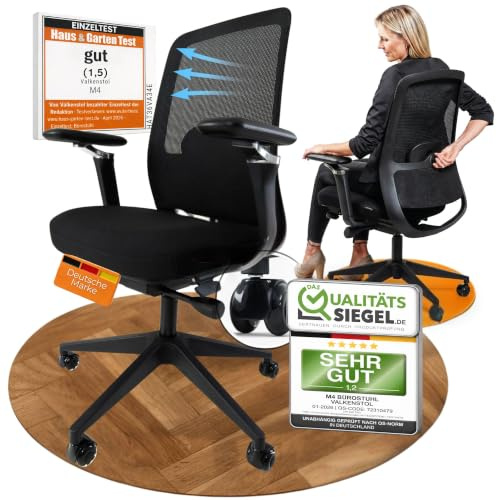 VALKENSTOL M4 Bürostuhl Ergonomisch TESTSIEGER - Büro & Home Office Chair