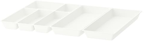 ProTuning UPPDATERA Range-couverts / 2 plateaux à ustensiles, blanc, 72 x 50 cm