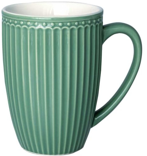 GreenGate Jumbo Becher ALICE DUSTY GREEN Grün 500 ml Kaffeebecher Everyday