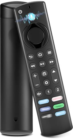Voice Replacement Remote Control for F-ire-TV-Stick(2nd/3rd gen)/Lite/4K/4K Max/TV Cube,AMZ St1ck Remote for Some Pioneer/TCL Smart TVs (black)