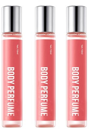3-Teiliges Set Roll-on-Parfüm Für Frauen Eau De Toilette Reisegrösse Körperparfüm 10 Ml*3