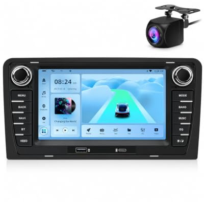 Autoradio Audi A3 8P S3 RS3, Wireless CarPlay Android Auto, USB-C, CANbus | USB e USB-C frontali, Wireless CarPlay e Android Auto, CANbus con comandi al volante, GPS WiFi e telecamera posteriore