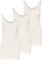 ONLY 3er Pack Damen Basic Tops Tank Top Elfenbein lang 15201465 (L, Weiß (Cloud Dancer))