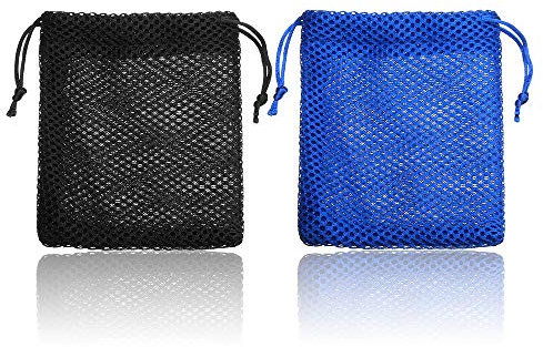 TuToy Magic Cube Puzzle Mesh Storage Bag Drawstring Gift Pouch Present 3X3X3 Cube - Blau