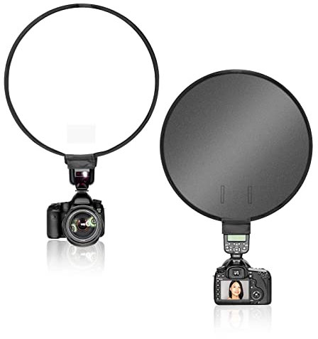 40 cm Round Softbox Speedlite, Portable Studio Flash Diffuser Light Softbox, Speedlight Umbrella Softbox mit Tragetasche für Portrait und Produktfotografie