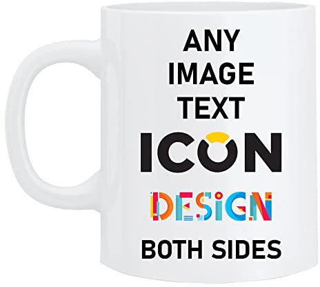 Personalised Mug with Photo and Text | Customised Logo Design | Personalised Gift for Him or Her on Special Occasions Anniversary, Mothers Day, Fathers Day, and Birthday