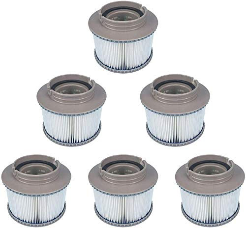 WuYan 6 Ersatzfilter für MSpa FD2089, Filterkartuschenpumpe für Schwimmbad Hot Subs und Spas