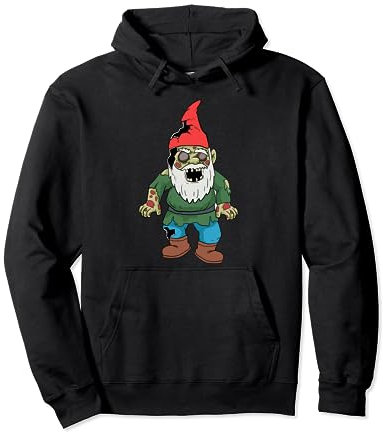 Zombie Garden Gnome Gardening Decoration Pullover Hoodie