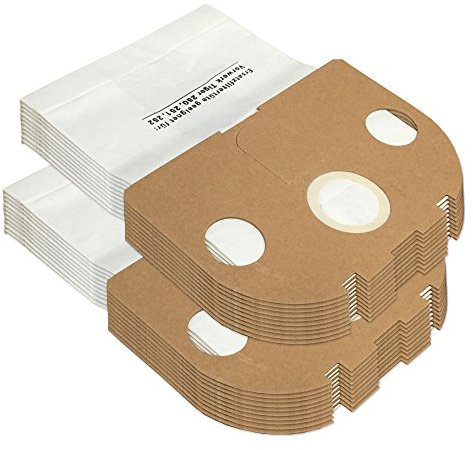 Set - 20 Premium Staubsaugerbeutel geeignet Für Vorwerk Tiger VT 250, 251, 252, VT250, VT251, VT252 - mit Abluftfilter + Motorschutzfilter | mit Spezialpapier | 20 Stück | Zubehör - Ersatzteile
