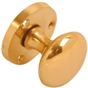 VIBE Victorian Mortice Knob 53mm on Brass Door Handle Knob on Brass for Internal Doors