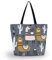 AOKSUNOVA Einkaufstasche Faltbar Strandtasche Tote Bag School Stoffbeutel Tragetasche Groß Alpaka