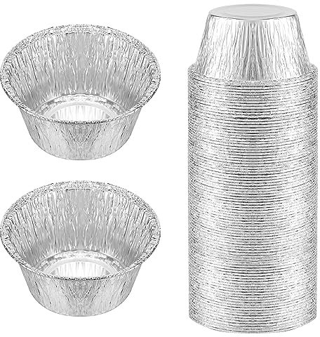 Kafei Ramekin Lot de 150 gobelets jetables en aluminium