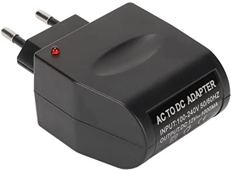 12V 1A DC Konverter, AC 240V auf DC 12V Auto Zigarettenanzünder Netzteil, 12W Netzteil Konverter Transformator Wandstecker Adapter für Kleine Autoelektronik(E.U. Plug)
