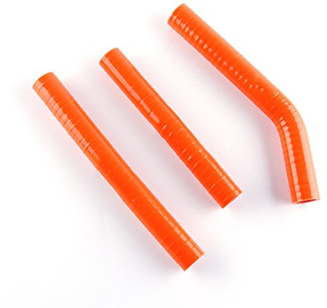LUXERAD Silicone Radiator Coolant Hose Kit for KTM 125 144 150 200 250 300 2007 2008 2009 2010 Radiator Hose (Orange)