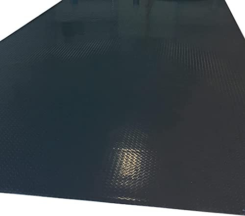 OKUOKA Non-Slip Protector Mat Car Garage Anti-Fatigue Floor Mat, for Outside Entry, Home Gym Garage Heavy Duty Rubber Flooring roll, Black, 3mm Thick, 1m 2m 3m 4m 5m 6m Eco Friendly (Size : 1.2X3m/4X