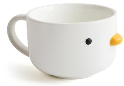 PURROOM Cute Duck Coffee Mug, 260ml Latte Cup, Handmade Glaze Small Coffee Cup, Safety Ceramic Milk Mugs. Best Gifts for Coffee Lover.