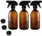 Fam Organic 500ml Amber Glass Spray Bottles - Ideal for Aromatherapy, Skin Care, and Cleaning – BPA-Free, Eco-friendly, Refillable, with Durable Trigger Sprayer (500ml - Pack of 3)