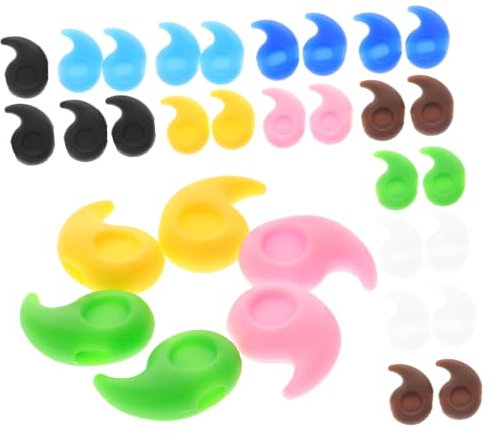Gadpiparty 32 Paare Anti-Rutsch-Abdeckung für Brillen Ohr Maskenhalter Gläser Brillenzubehör Anti-Rutsch-Brillenhalter Anti-Drop Brillengestell Beinzubehör rutschfeste Abdeckung