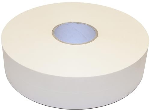 Level+ Strisce di carta per fughe, per stuccare cartongesso nel muro a secco, 1 rotolo da 152 m, resistente agli strappi, larghezza 52 mm