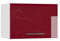 Vicco Badschrank Fame-Line, Badezimmermöbel, Bordeaux Hochglanz/Weiß, 60 x 40 cm Flach