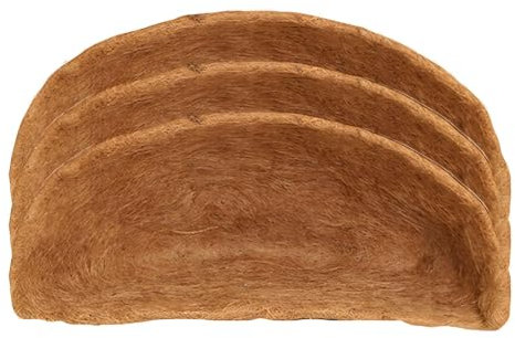 zwxqe Blumentopf Liner | Pflanzkorb Liner | Kokos Kokos Pflanzgefäß Fensterkasten Kokos Liner Zaun Blumenkorb Einsätze Pflanzkorb Liner Set Halbrunder Korb Pflanzgefäß Set