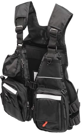 Schwimmweste für Erwachsene, Mehrere Taschen, Tolle Auftriebsweste, Verstellbarer Riemen, Mehrere Taschen für Schwimmen, Wassersport