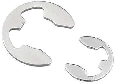 ORANXIN Anelli elastici per Albero E-Clip Acciaio inossidabile 304 Anello di sicurezza Estremità aperta Esterno Clip Anello di ritenzione Utensili Φ12 (20 Pcs)