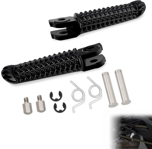 Hokuotolite Repose-pieds avant pour Yamaha YZF-R1 2012-2023, YZF-R1 World GP 60e anniversaire 2022, YZF-R1M 2015-2023, YZF-R1S 2016-2018 (noir)