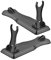 Zerodeko 2 Piezas Asiento unipolar vertical organizador de cubiertos almacenamiento portaherramientas knife holder Gadgets de cocina soportes verticales para abdominales Black