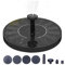 beseloa Fontaine Solaire Exterieure de Jardin 1.5W, Pompe Solaire d'étang à 6 Buses, Fontaine Solaire pour Jardins, Bains d'oiseaux, Etangs
