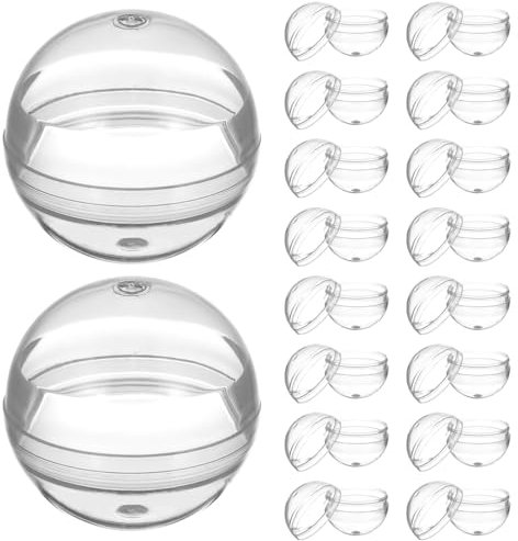 Angoily Durchsichtige Kugeln Zum Befüllen 28mm: 100 Stück Plastikkugeln Zum Befüllen Von Weihnachtskugeln, Transparente Acryl-Bastelkugeln, Lotteriekugel Für Füllung Kaugummiautomat