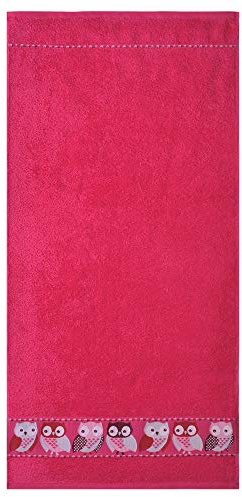 Dyckhoff Duschtuch 'Eule Modern' 70 x 140 cm Pink