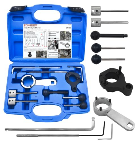 BOVIEER Herramientas de Ajuste del Motor Compatible con VW VAG Audi Seat Skoda 1.4 1.6 2.0 TDI CR, Juego Correa Distribución del árbol de levas Reemplaza T10264 T10265 T10490 T10492 T10051 T10060A
