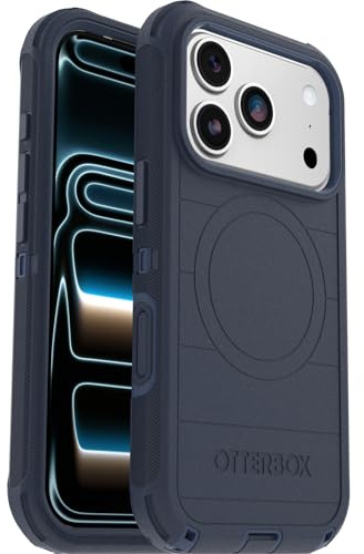 OtterBox Defender Pro MagSafe Hülle für iPhone 17 Pro, Blau | Stoßfeste, sturzsichere, extrem robuste Schutzhülle, 7x getestet nach Militärstandard