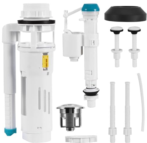 Toilet Fill Valve, Dual Button Flush Valve for Dual Button Separate Toilets