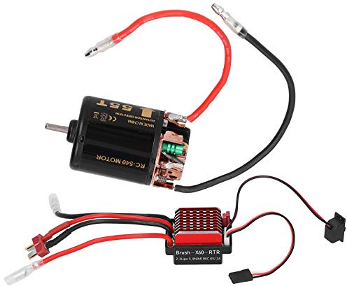 Moteur à balais 540, variateur 360 A avec prise en T, compatible avec les modèles réduits de voitures radiocommandées 1/10. (doubler)